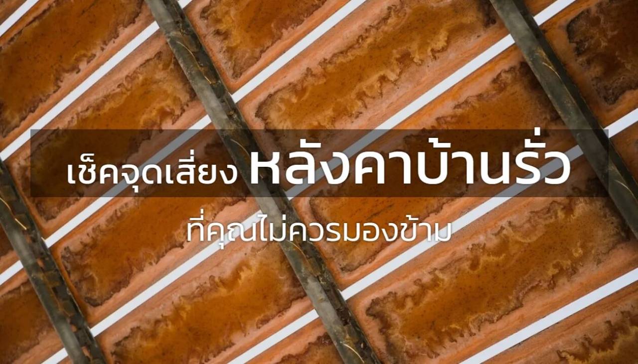 เช็คจุดเสี่ยงหลังคาบ้านรั่ว ที่คุณไม่ควรมองข้าม